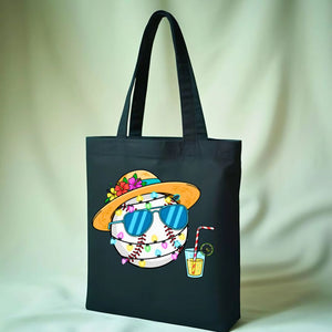 Halloween Baseball Themed Tote Bag