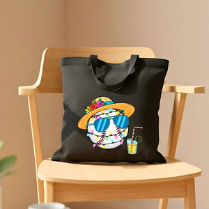 Halloween Baseball Themed Tote Bag