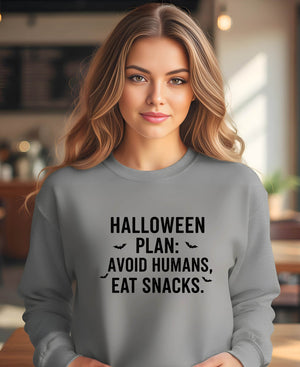 “Unisex spooky season sweatshirt for introverts”