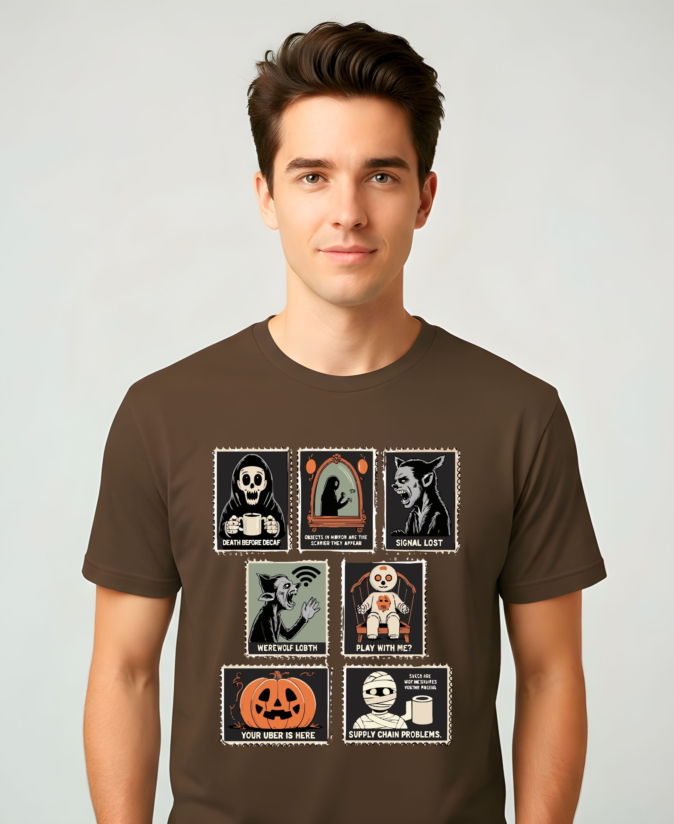 Funny spooky meme Halloween t-shirt design