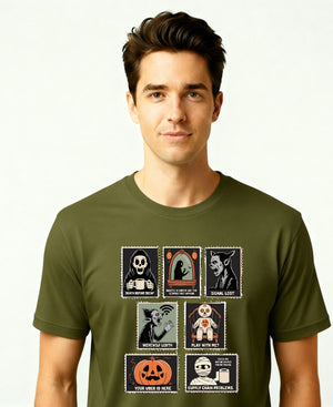 Funny spooky meme Halloween t-shirt design