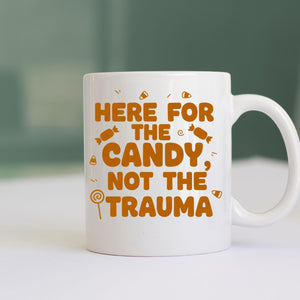“Halloween candy joke meme mug gift idea”