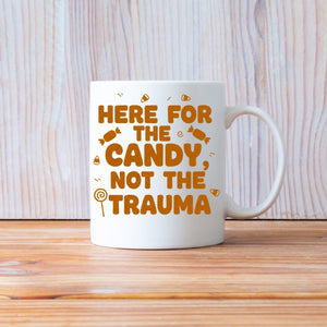 Funny candy lover Halloween meme mug”