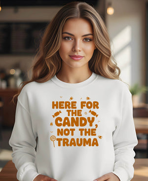 Funny oversized sweatshirt for candy fans