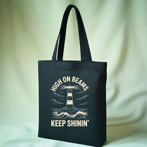 High On Beams Keep Shinin Meme Tote Bag