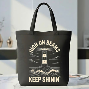 High On Beams Keep Shinin Meme Tote Bag