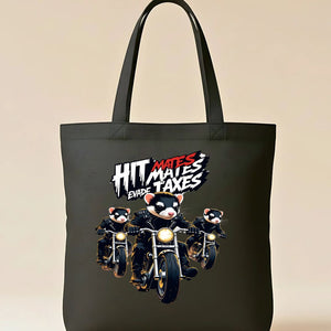 Hit Max Raccoon Tote Bag with funny determined raccoon meme