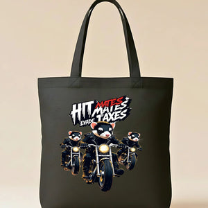 Hit Max Raccoon Tote Bag with funny determined raccoon meme