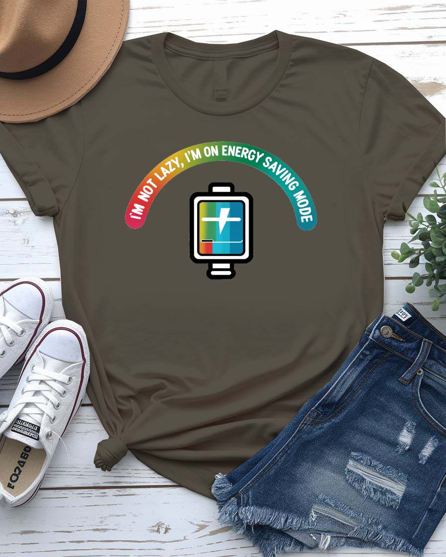 I Am Not Lazy Funny Meme Tee – sarcastic unisex short sleeve shirt made to order by Memez Store