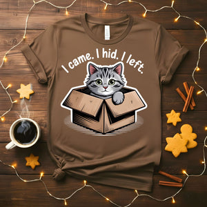 I Came I Hid I Left Funny Introvert T-Shirt