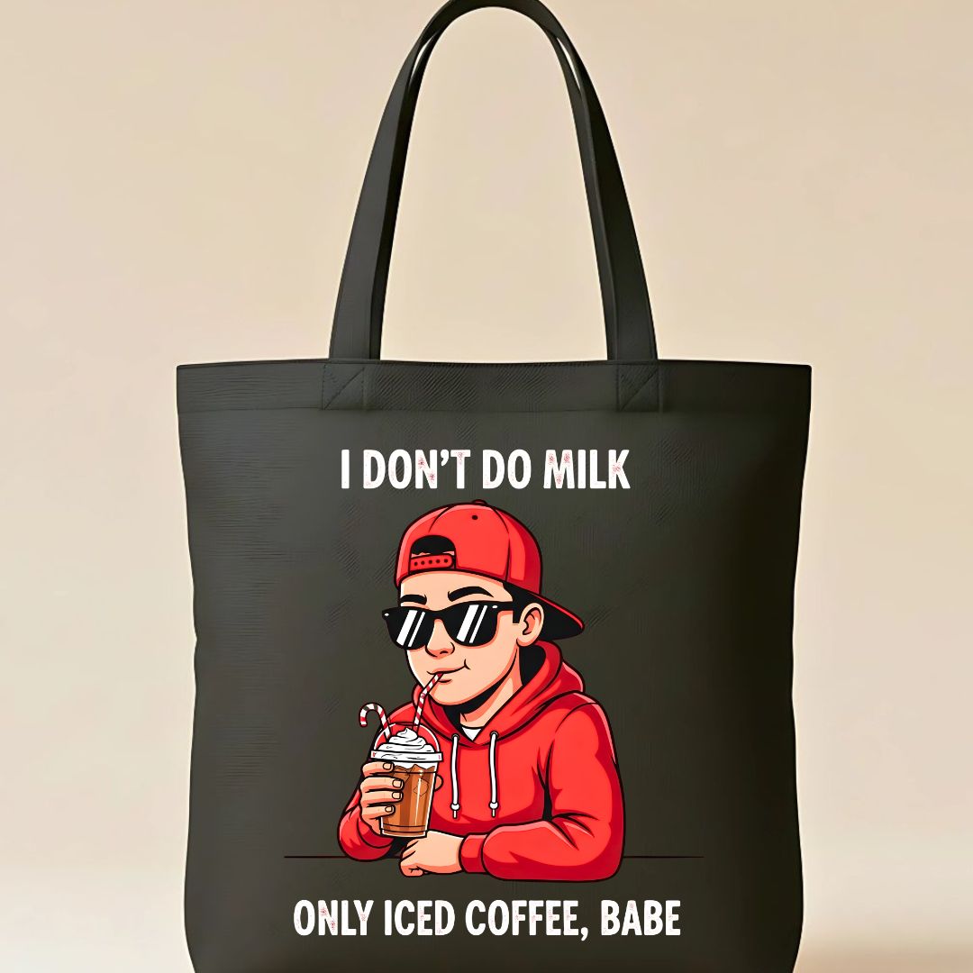 I Don't Do Milk I Only Do Wine funny meme tote bag