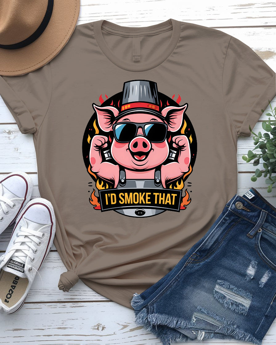 IâD Smoke That Barbecue Loverâs Funny Meme Tee by Memez Store