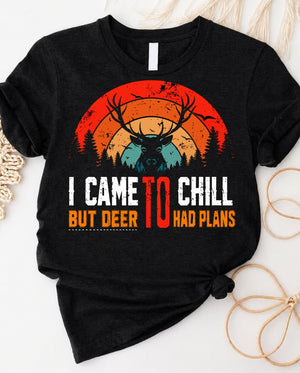 I came to chill tee minimalist script design front view