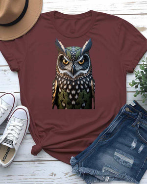 Intelligent Owl Graphic T-Shirt by Memez Store