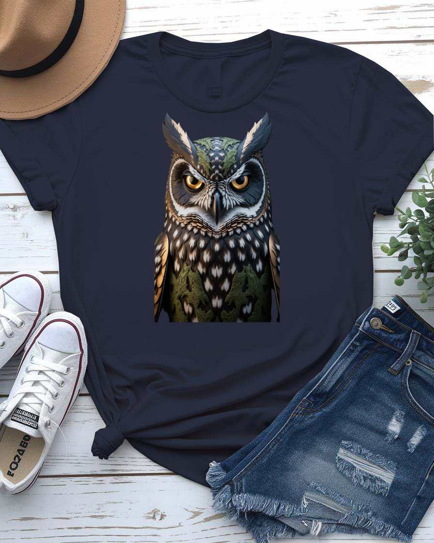 Intelligent Owl Graphic T-Shirt by Memez Store