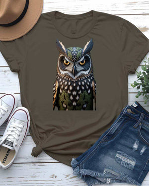 Intelligent Owl Graphic T-Shirt by Memez Store