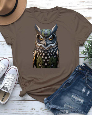 Intelligent Owl Graphic T-Shirt by Memez Store