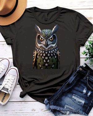 Intelligent Owl Graphic T-Shirt by Memez Store
