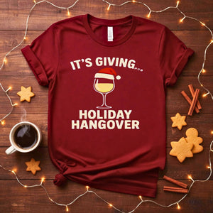 It's Giving Holiday Hangover Funny Post-Christmas T-Shirt