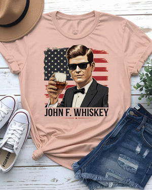 John F Whisky – Bold and Funny Parody Tee by Memez Store