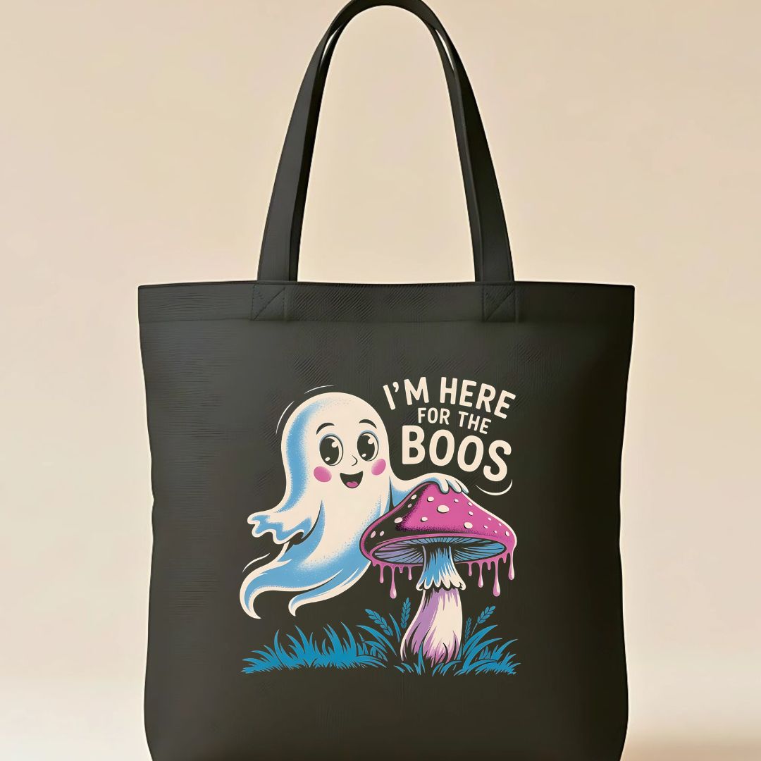 Just Here for the Boos Halloween Tote Bag