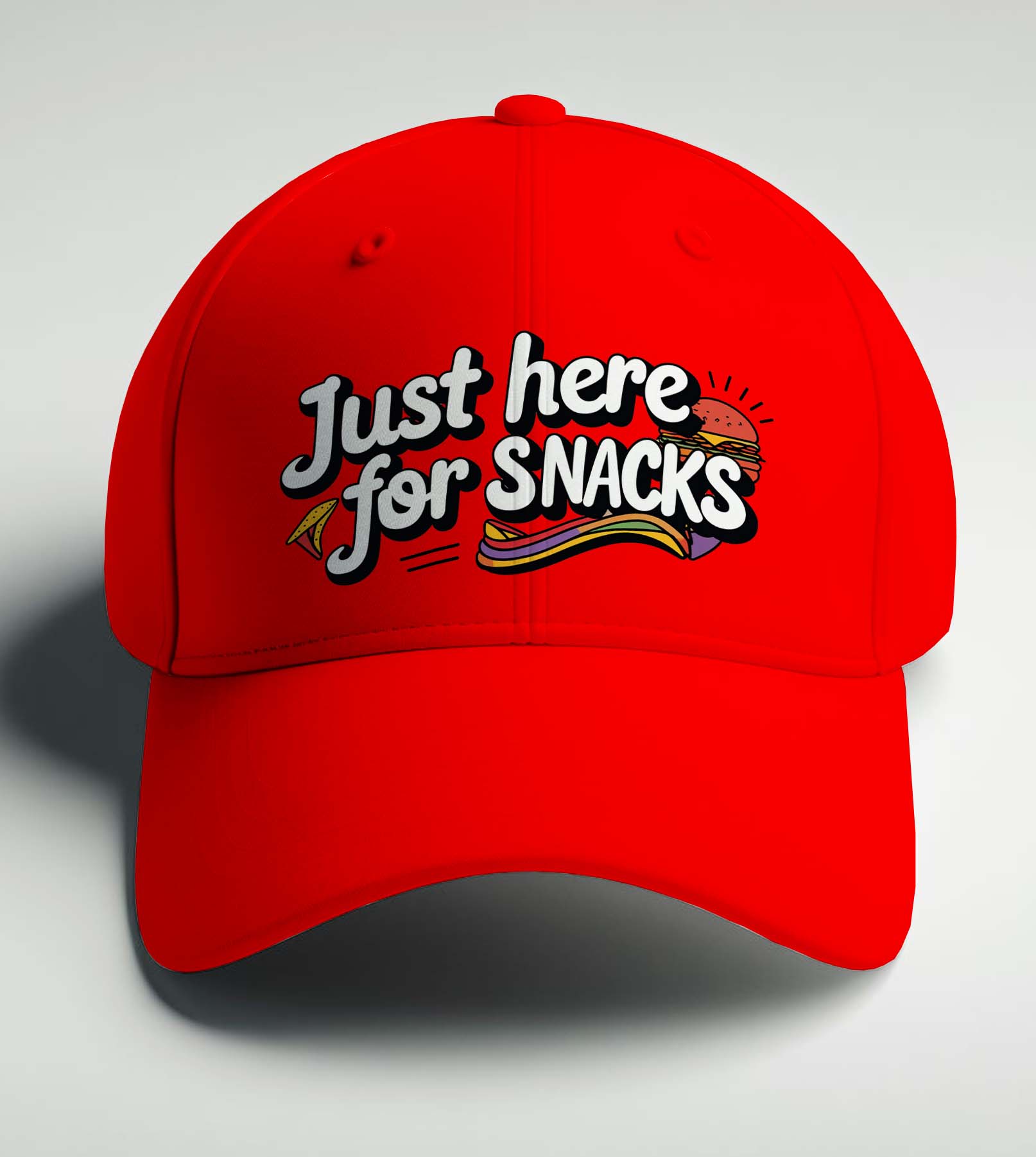 Just Here For Snacks Funny Cap By Memez Store