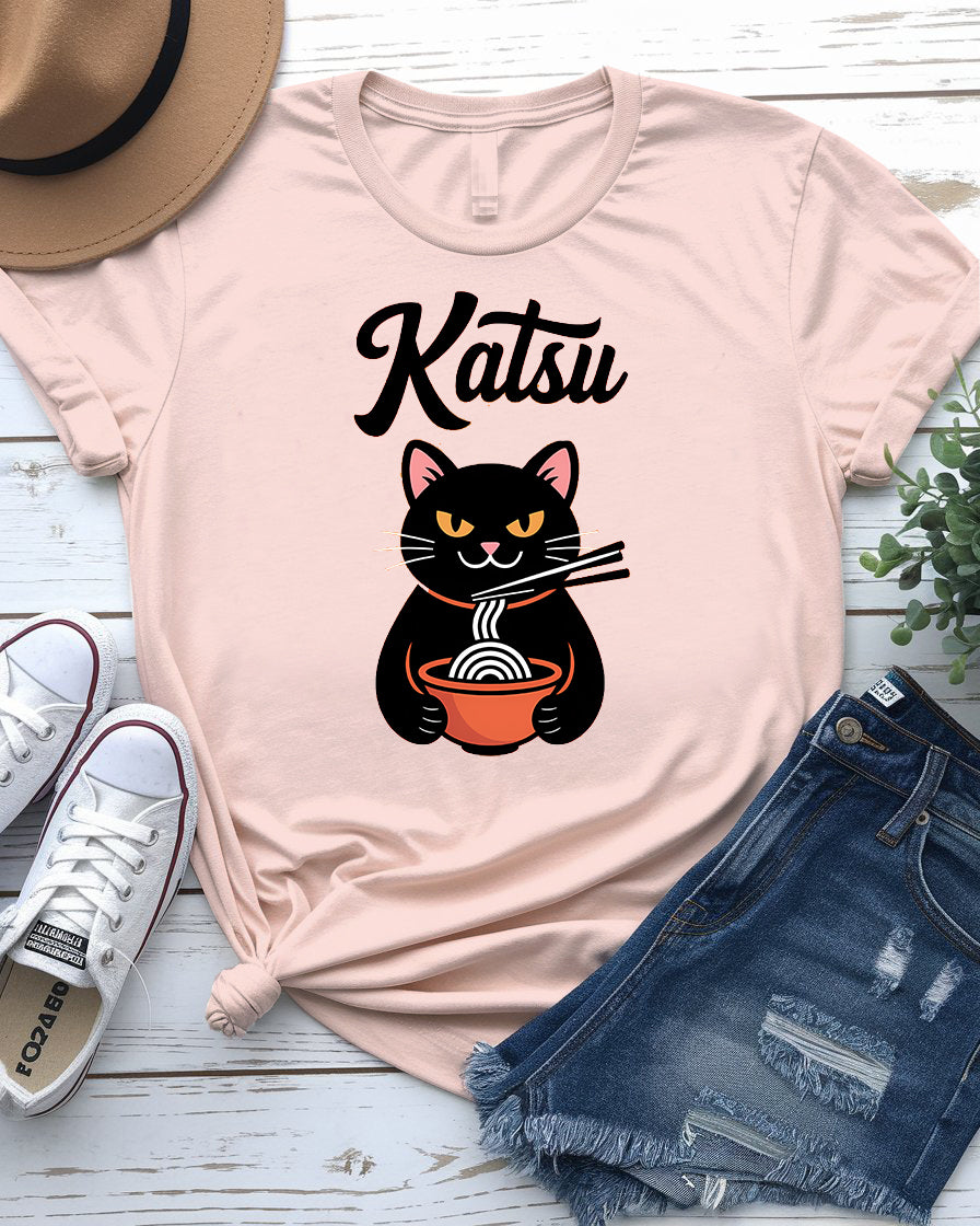 Katsu Funny Japanese Noodles Tee – Unisex Humor Shirt