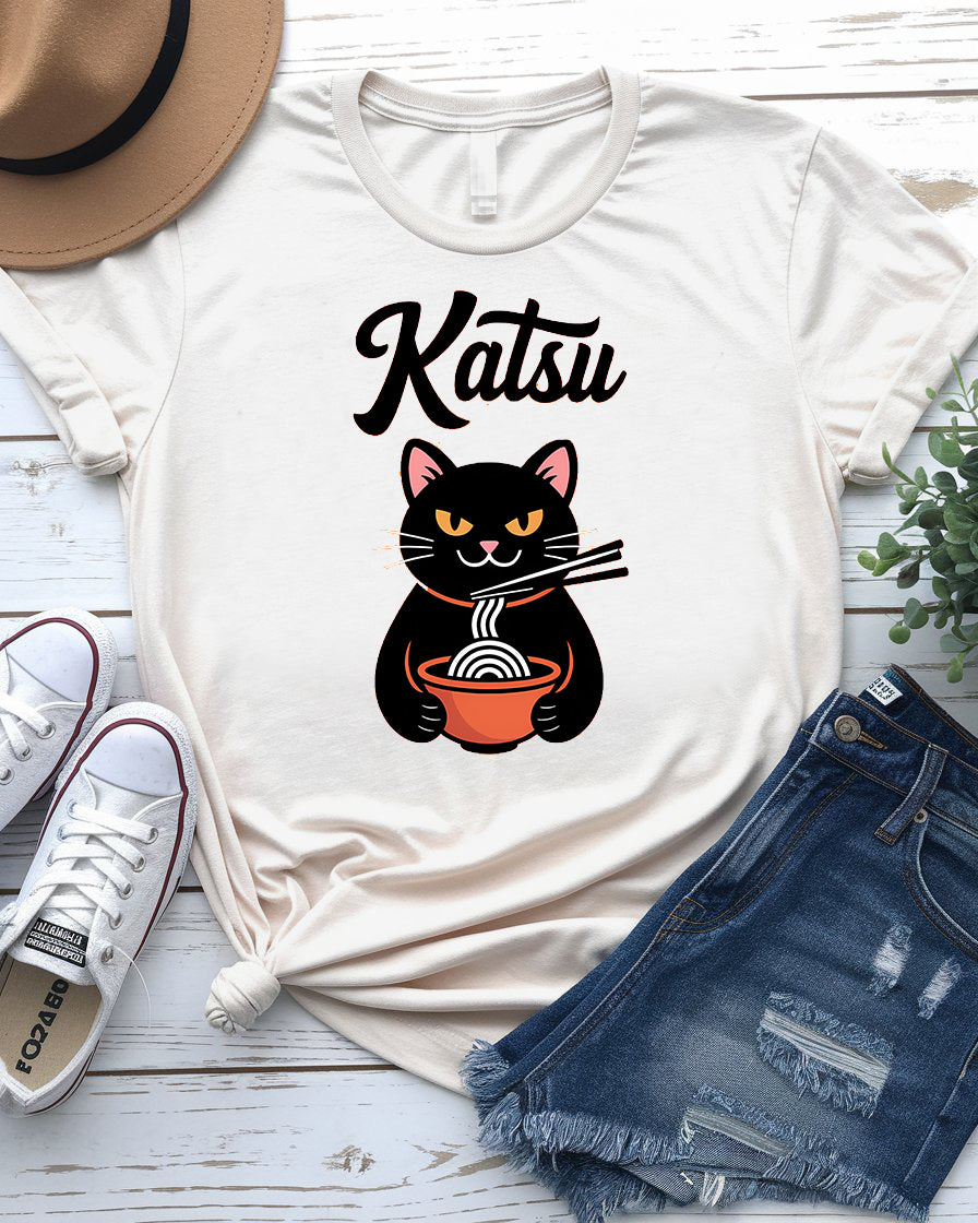 Katsu Funny Japanese Noodles Tee – Unisex Humor Shirt