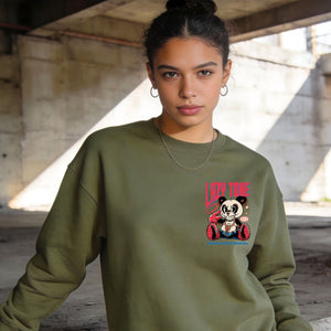 Lazy Tone streetwear crewneck sweatshirt front view