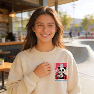 Lazy Tone streetwear crewneck sweatshirt front view