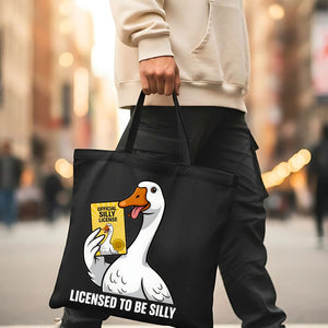License To Be Silly Tote Bag with official meme design