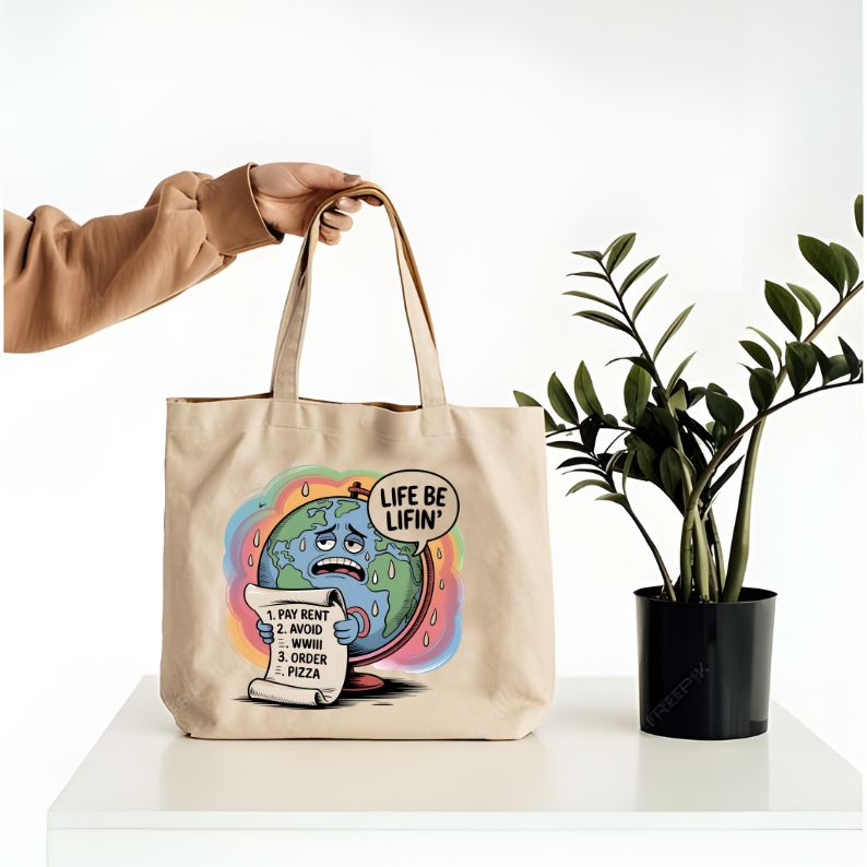 Life Be Lifin Relatable Meme Tote Bag