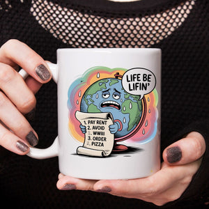 Life Be Lifin eco-friendly funny meme mug