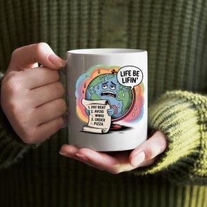 Life Be Lifin eco-friendly funny meme mug