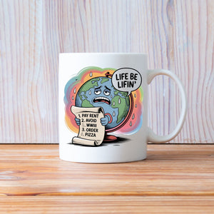 Eco-conscious meme cup for daily coffee