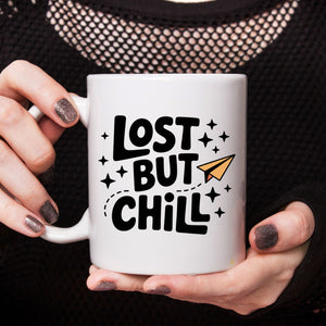 Funny sarcastic typography mug by Memez Store