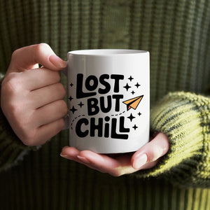 Funny sarcastic typography mug by Memez Store