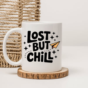 Funny sarcastic typography mug by Memez Store