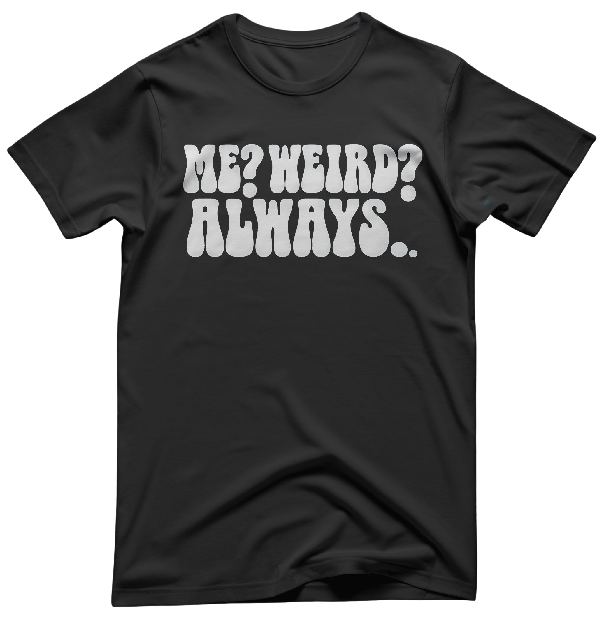 Typographical graphic tee embracing individuality and humor