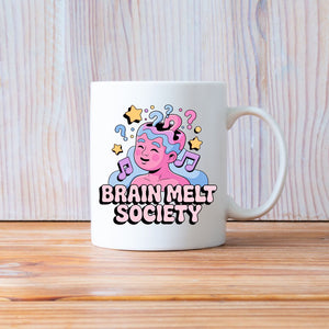 Brain Melt Society funny meme coffee mug Memez Store