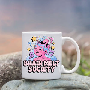 Brain Melt Society funny meme coffee mug Memez Store