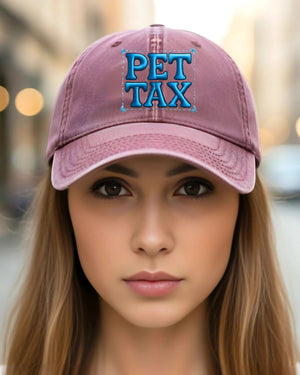 Pet Tax embroidered cap unisex adjustable strap