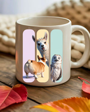 Memez Store Animal Collage Mug 11oz & 15oz”