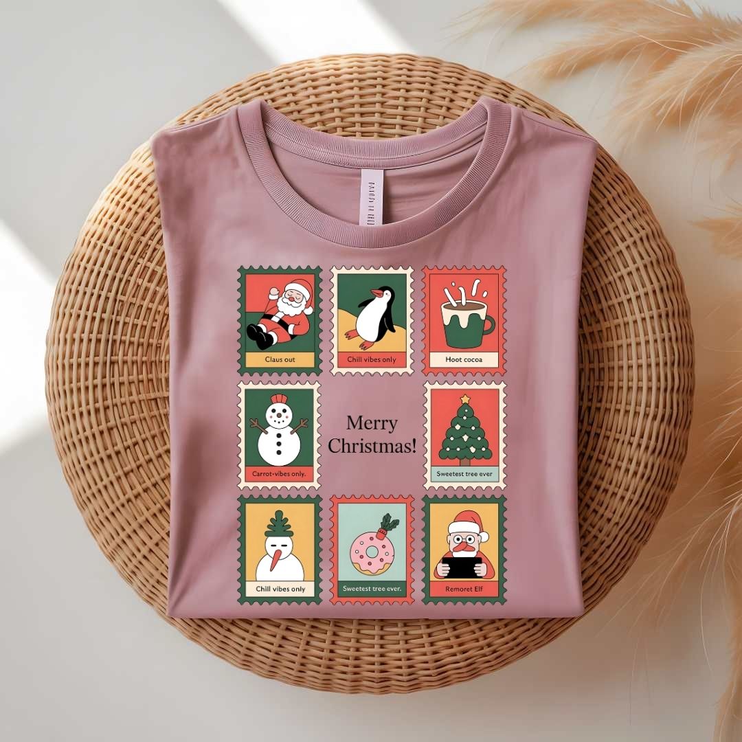 Merry Christmas Stamp Meme T-Shirt