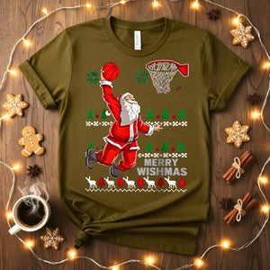 “Merry Wishmas Christmas Meme Funny Tee – hilarious festive t-shirt with sarcastic meme design, perfect for holiday humor lovers”