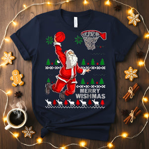 “Merry Wishmas Christmas Meme Funny Tee – hilarious festive t-shirt with sarcastic meme design, perfect for holiday humor lovers”