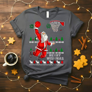“Merry Wishmas Christmas Meme Funny Tee – hilarious festive t-shirt with sarcastic meme design, perfect for holiday humor lovers”