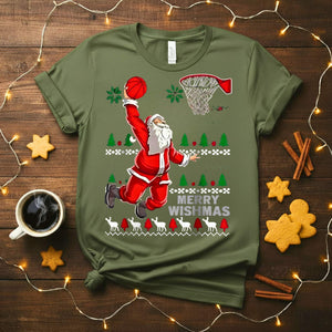“Merry Wishmas Christmas Meme Funny Tee – hilarious festive t-shirt with sarcastic meme design, perfect for holiday humor lovers”