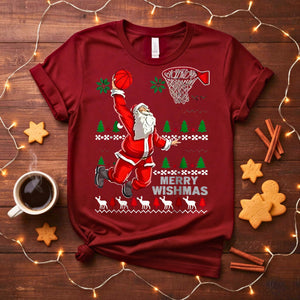 “Merry Wishmas Christmas Meme Funny Tee – hilarious festive t-shirt with sarcastic meme design, perfect for holiday humor lovers”