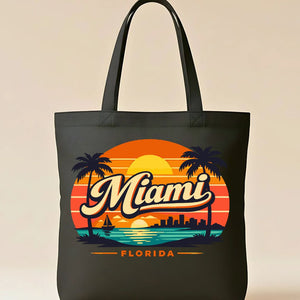 Miami Best Selling Retro Graphic Tote Bag